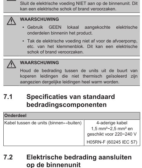 CTXA AW AS BS AT BT BB FTXA AW AS BS AT BT BB Installation manual 3PNL697375 1 — pagina 8